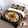 Sunflower Bee Design Decor Set Soft Comfortable Duvet Cover Bedding Set Included 1*Duvet Cover & 2*Pillowcases gift