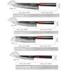 TURWHO Hand Forged Kitchen Knives 3 Layers Composite Steel Japanese Chef Knife Kiritsuke Nakiri Utility Kitchen Accessories