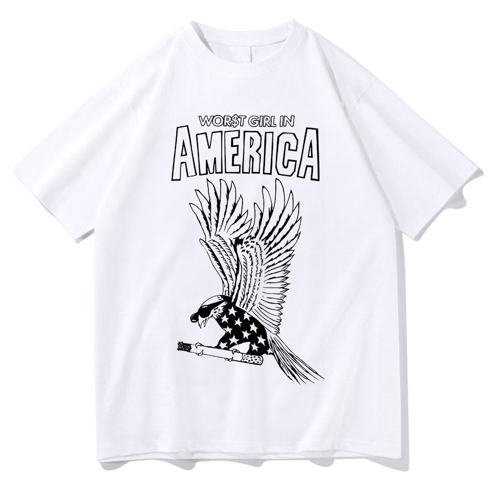 Slayyyter PIRE FILLE EN AMÉRIQUE T-shirt 2026 Vêtements Hommes/Femmes Vêtements en Polyester Hauts Graphiques pour Cadeaux T-shirts Haute Qualité