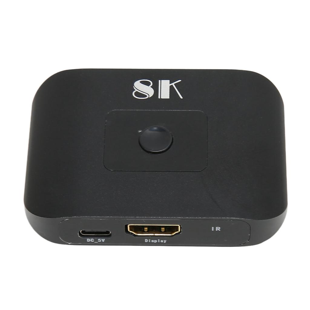 2x1 HD Multimedia Interface Switcher 2 in 1 Out 8K At 60Hz HD Multimedia Interface Splitter with Rem