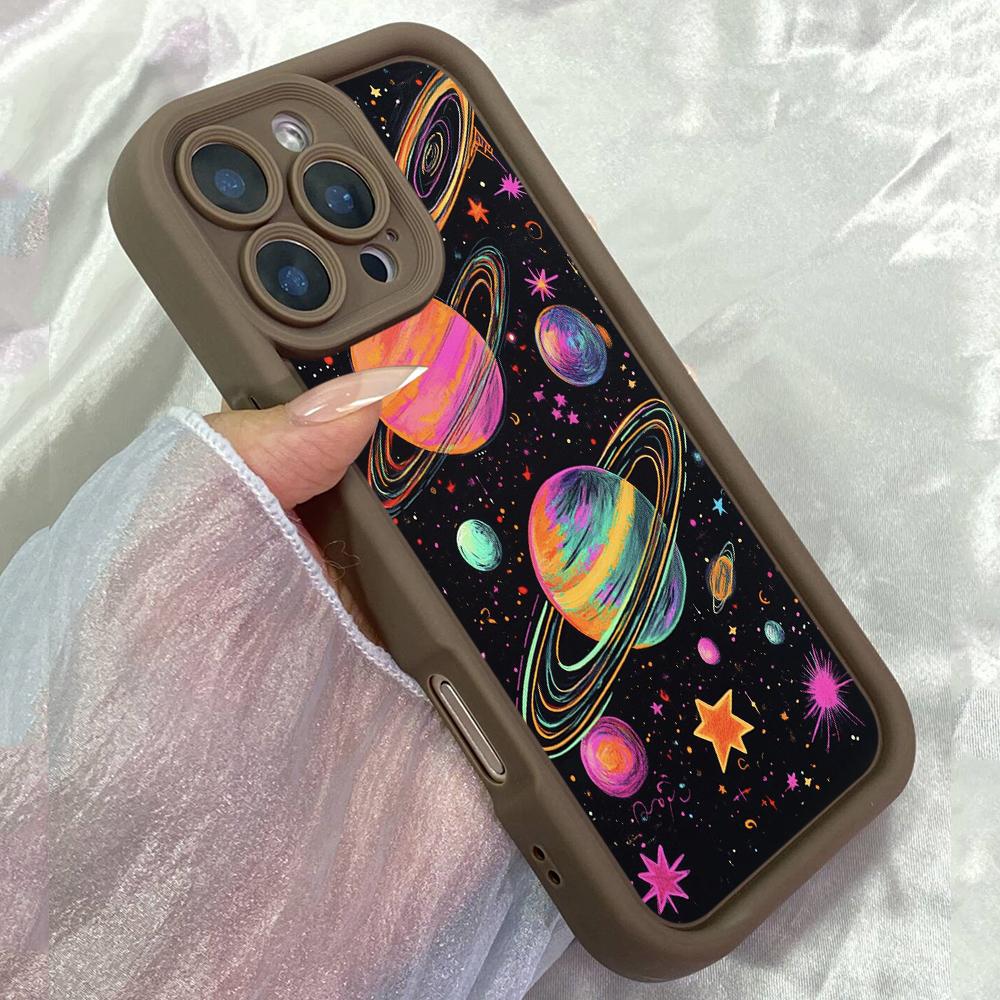 JT223 Darkness Art Black Drawing for iPhone 17 16 15 Pro Max Samsung S26 S25 Ultra A17 A16 A07 A56 A15 A06 Xiaomi 15T Redmi 15c 14C Soft TPU Case