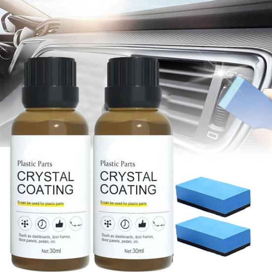 Car Leather Restorer with Sponges 30ml Car Interior Coating Agent Leather Care Solution for Couches Sofas Furniture