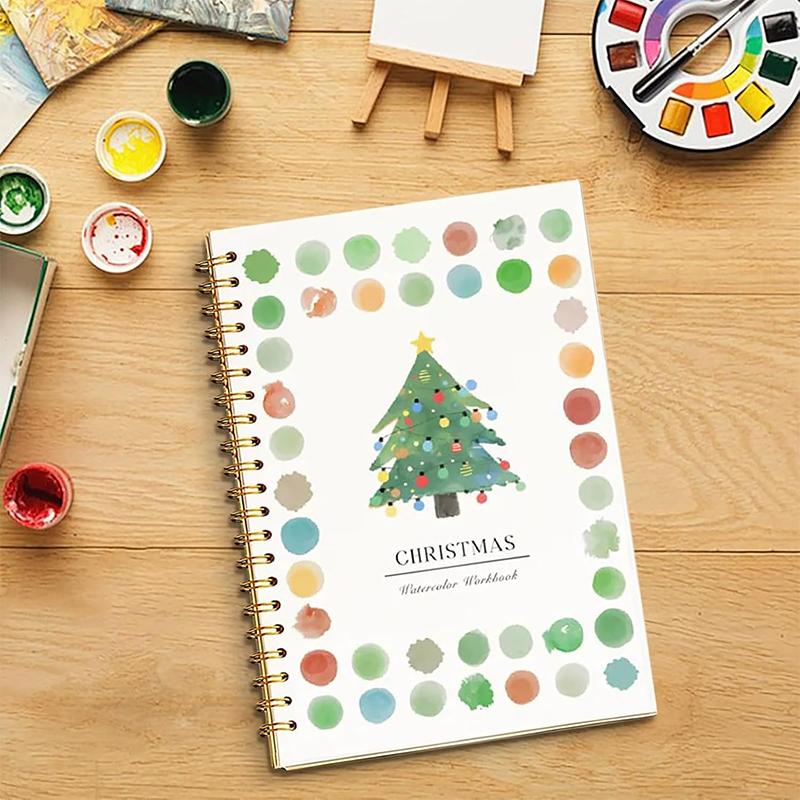 Aquarell Arbeidsbøker Fargeleggingsbok Nybegynnervennlig Malesett Enkle Naturscener Malesett Kunsthåndverk