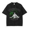 Mikasa T Shirts Vintage Washed Anime AAttack on TTitan Tshirt YK Streetwear Manga Shingeki No Kyojin Tops Tees Ins Yk