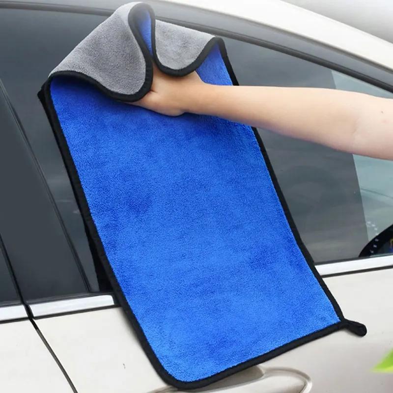 10PCS AB Double Sides Car Wash Microfiber Towel Cleaning Drying Cloth Drying Towel Car Care Detailing Car Wash Towel Supplies