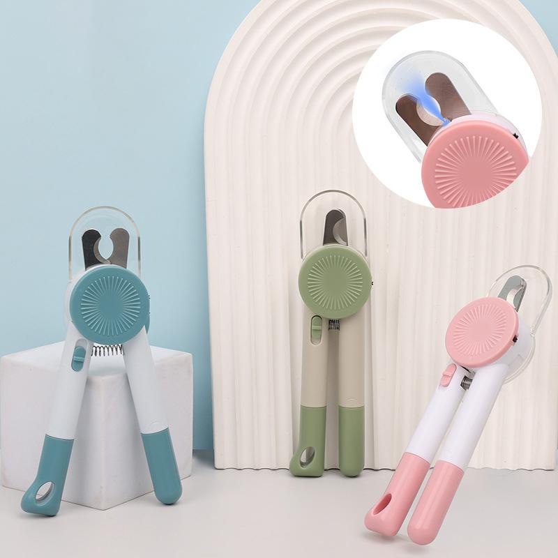 LED-Lit Pet Nail Clippers with Safety Guard Pet Claw Grooming Scissors for Dogs Cats Small Animals Paw Nail Trimmer Pet Supply