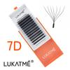 8PCS/BOX LUKATME Premade Fans YY W Shape Curl D/M 7-15mm Mix Style YY 4D 5D 6D 7D Wholesale False Eyelash Supplies Brown Lashes