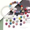 10pcs/bag Colorful Soft Pottery Clay Shamballa Beads Loose Beads For Jewelry Making DIY Necklace Bracelets Pendants Accessories