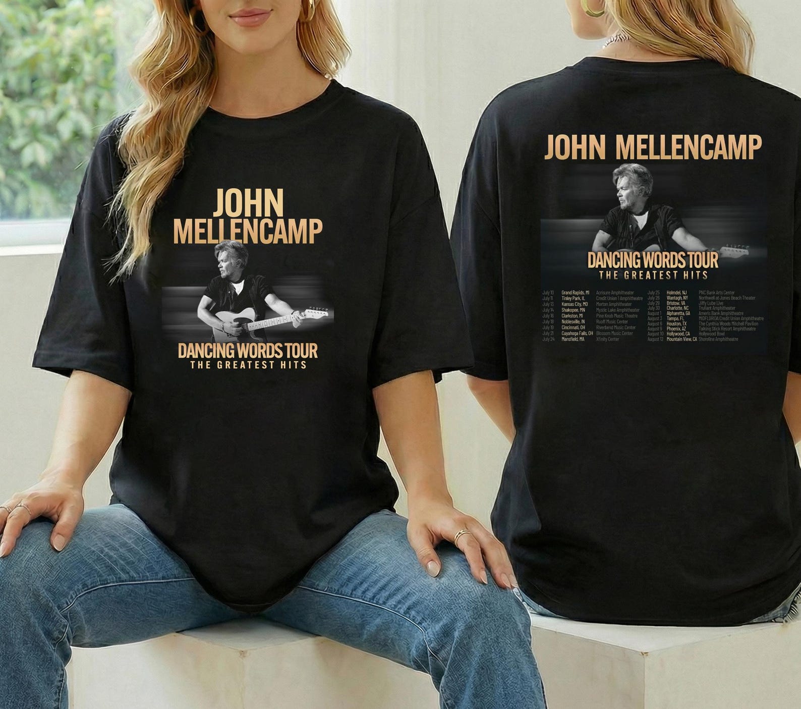 John Mellencamp Tour 2026 Shirt, John Dancing Words Tour 2026 Shirt, John Mellencamp Merch, John Mellencamp Fan Gift, John Mellencamp Shirt 4XL