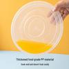 RongHe 2500ml Round Disposable Food Container with Flat Lid