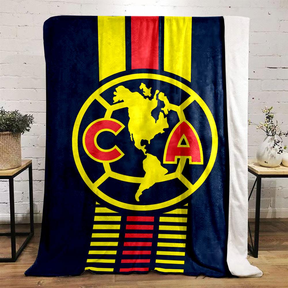 Yellow map in a circular grid with "C" and "A" letters, striped background. for all seasons blanket lunch break throw gift