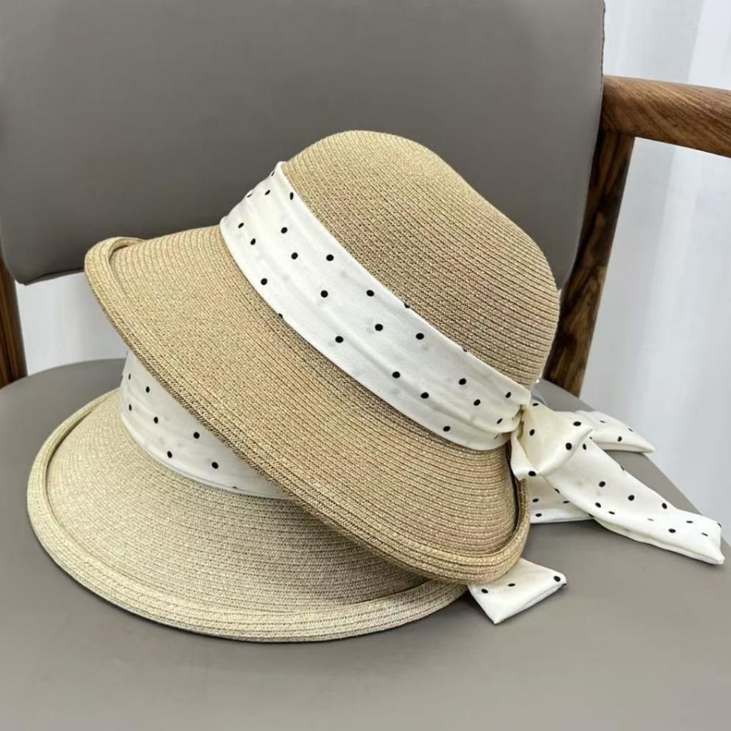 Quality Small Fresh Curled Straw Hat Women's Summer Seaside Travel Vacation Sunscreen Shade Beach Hat Foldable