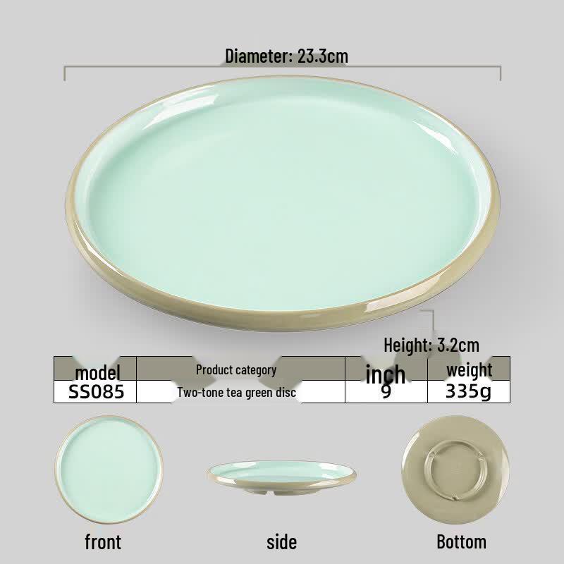 Shengxin Hui Melamine Two-Tone Round Catering Plate