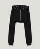 Growhide Cheto Eyelet Crop Bolero Zip-Up_Black