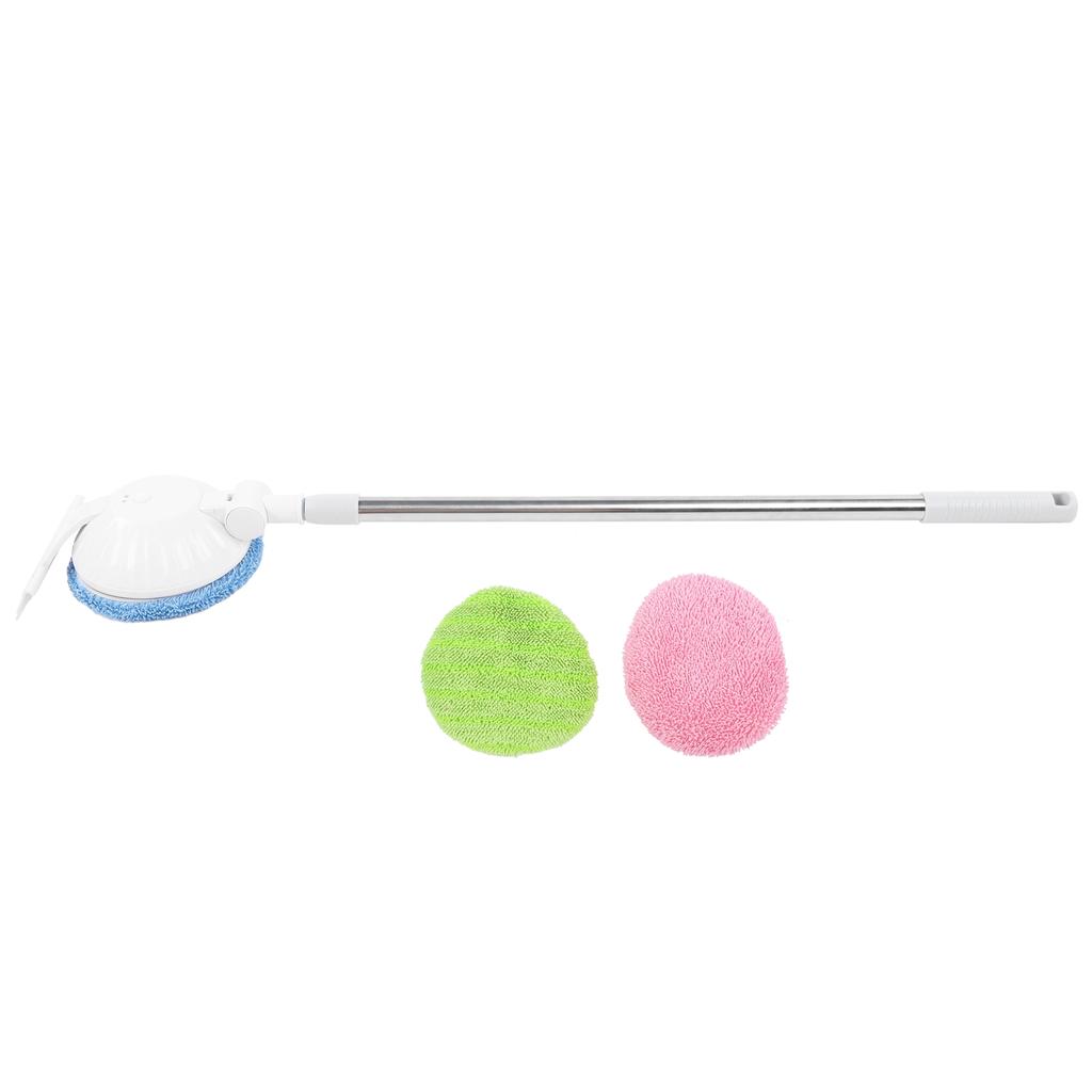 Cordless Telescopic Window Wiping Mop 90 Degrees  Rotation USB Electric Glass Cleaner Floor Cleaning