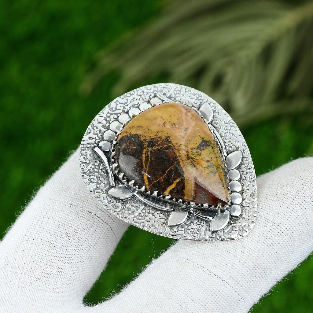 Gift For Women Jewelry Pendant 925 Sterling Silver Natural Bauxite Gemstone