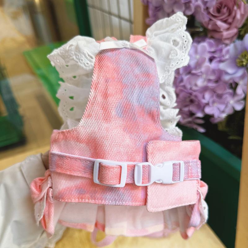 Pet Clothing Korean Version Pomeranian Dog Clothes Princess Leash Skirt New Spring and Summer Clothing