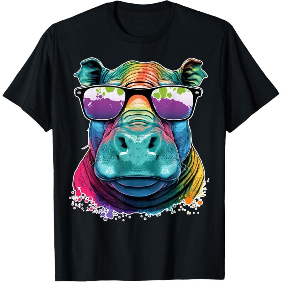 

Милый любитель гиппопотамов Животное на футболке с гиппопотамом(1) XXXXXL чёрный