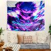Personalized Name Gojo Satoru Tapestry, Wall Hanging Tapestry, Pattern Tapestry for Dorm Bedroom Living Room Wall Art Photography Backdrop