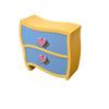 1 12 Scale Miniature Yellow Nightstand Bedroom Table for Dollhouse Furniture Scene Display