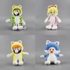 Liebliche Prinzessin Sanei Super Mario 3D World Neko Katze Mario 9" Plüschtier Spielzeug Pädagogisch Und Fesselnd Interaktives Spielset