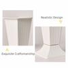 White Flower Vase Simple Plastic Nordic Decorative Vase Standing Design Desktop Decoration Flower Arrangement Vase Home Office