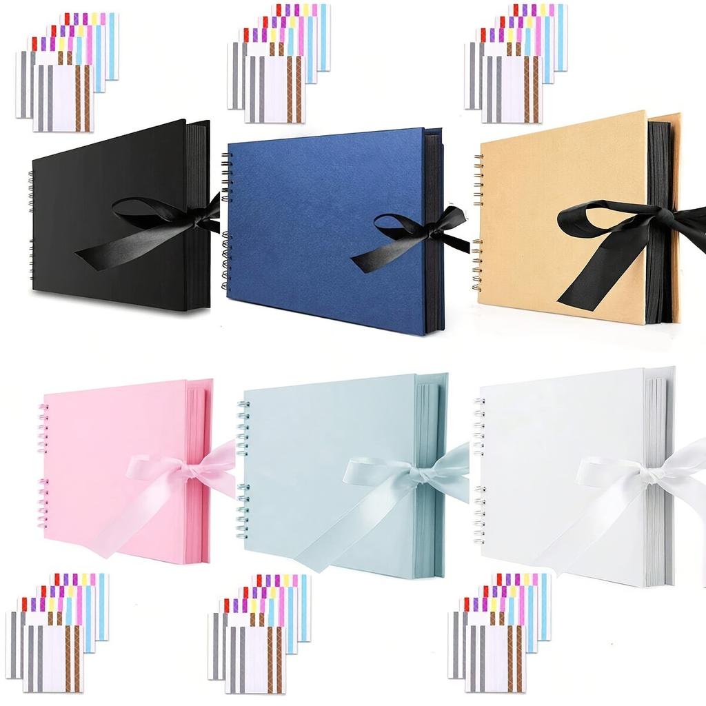8.5x11.5 Inch DIY Photo Album Vintage Scrapbook Kit for Wedding Family Travel