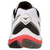 Mizuno Badminton Shoes Wave Fang 2 Fit Grip Stability Resilience Hard Hitter cm 3E White/Black/Pink 26.5