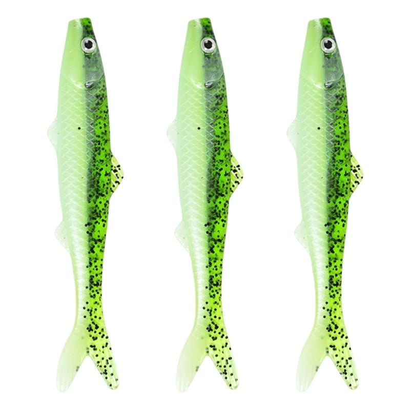 Тонущие приманки для форели Воблеры-минноу Мягкая приманка Свимбейт с лопаткой Рыболовная приманка Рыболовные снасти Искусственный свимбейт 3 шт.