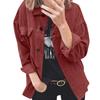 Women's And Winter Solid Button Long-sleeved Clothes Sweater Coat