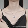 Moissanite Rose Necklace 1ct Choker Luxury Small Style Women