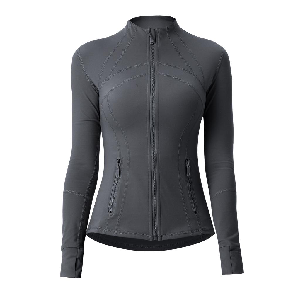 Women's Slim-Fit Double-Sided Brushed Yoga Jacket