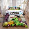 Plants Vs Zombies Duvet Cover Pillowcase Bedding Set Adult Boy Girl Bedroom Decoration Children Gift Single Double Large Size
