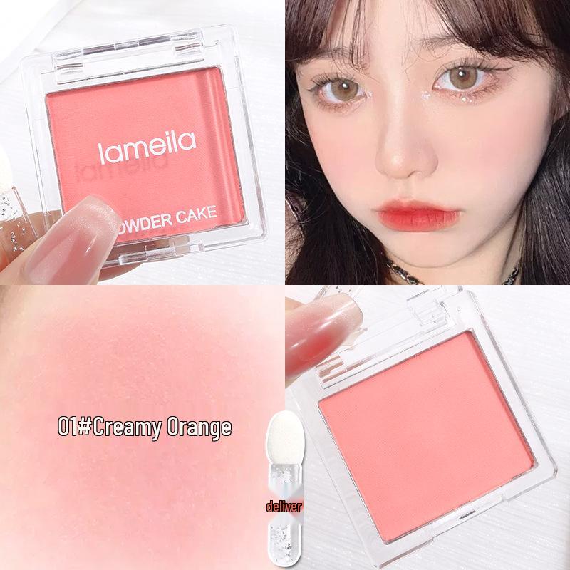Monochrome Rouge Blush Palette - Waterproof, Long-lasting Matte Nude for a Natural, Delicate Complexion and Energetic Eyeshadow.