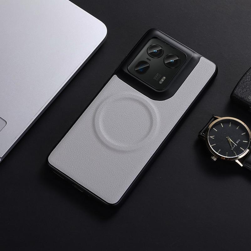 

Plain Leather Built-in Magsafe Magnetic Ring Phone Case For Moto Edge 50 Ultra Edge50 Neo 50 Fusion 50 Pro Camera protect cover Motorola Edge 50 Neo