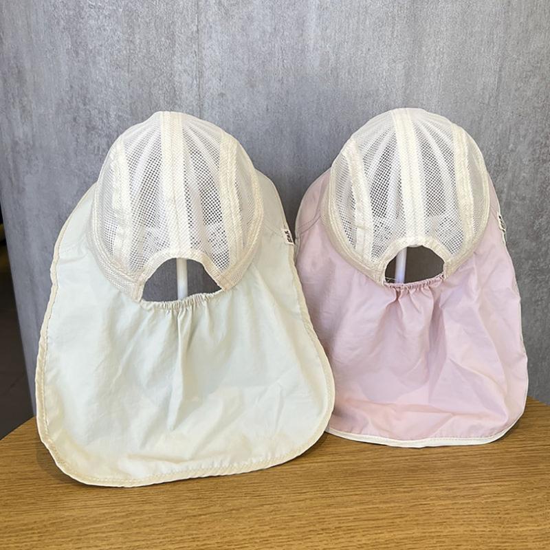 Baby Fisherman Hat Quick Drying Kids Mesh Bucket Hat Toddler Sun Protective Fisherman Hat Neck Flap Hat Child Accessory