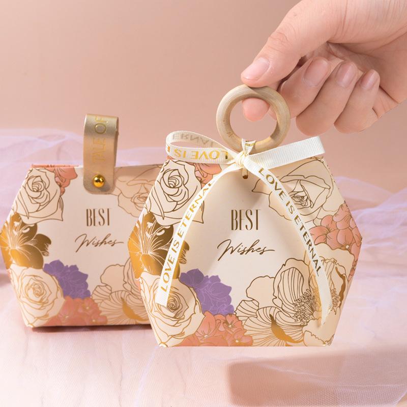 5pcs Boutique Candy Gift Box Wedding Candy Wedding Favor Gift Box Chocolate Box Birthday Party Decoration Festive Party Gifts