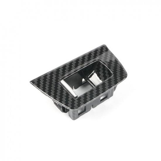 ABS Carbon Fiber Door Window Lift Button Panel Trim For BMW 5 Series G30 G31 17+