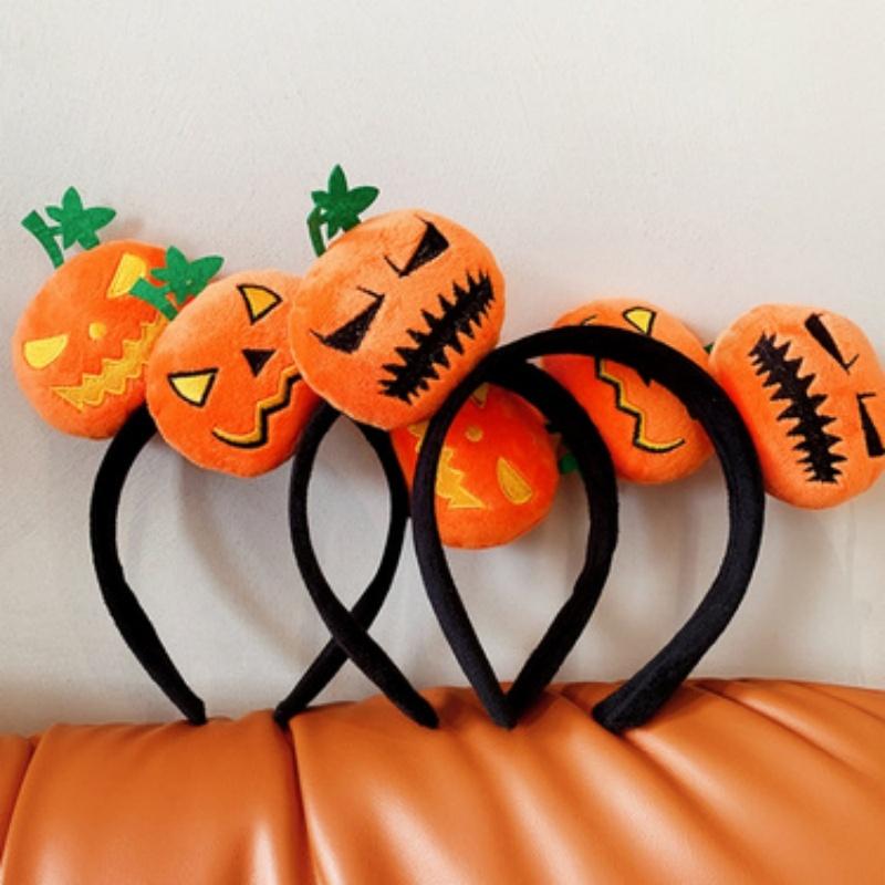Halloween Funny Pumpkin Hair Band Cute Cartoon Personality Festival Event Dressing Props Performance Photography Headwear