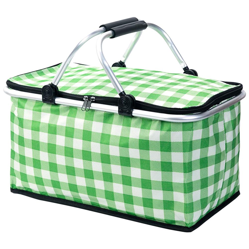 30L Thermal Insulated Bag Keep Fresh Folding Insulated Cooler Cooler Bag Lunch Box Basket Food Carrier for Camping Picnic Travel