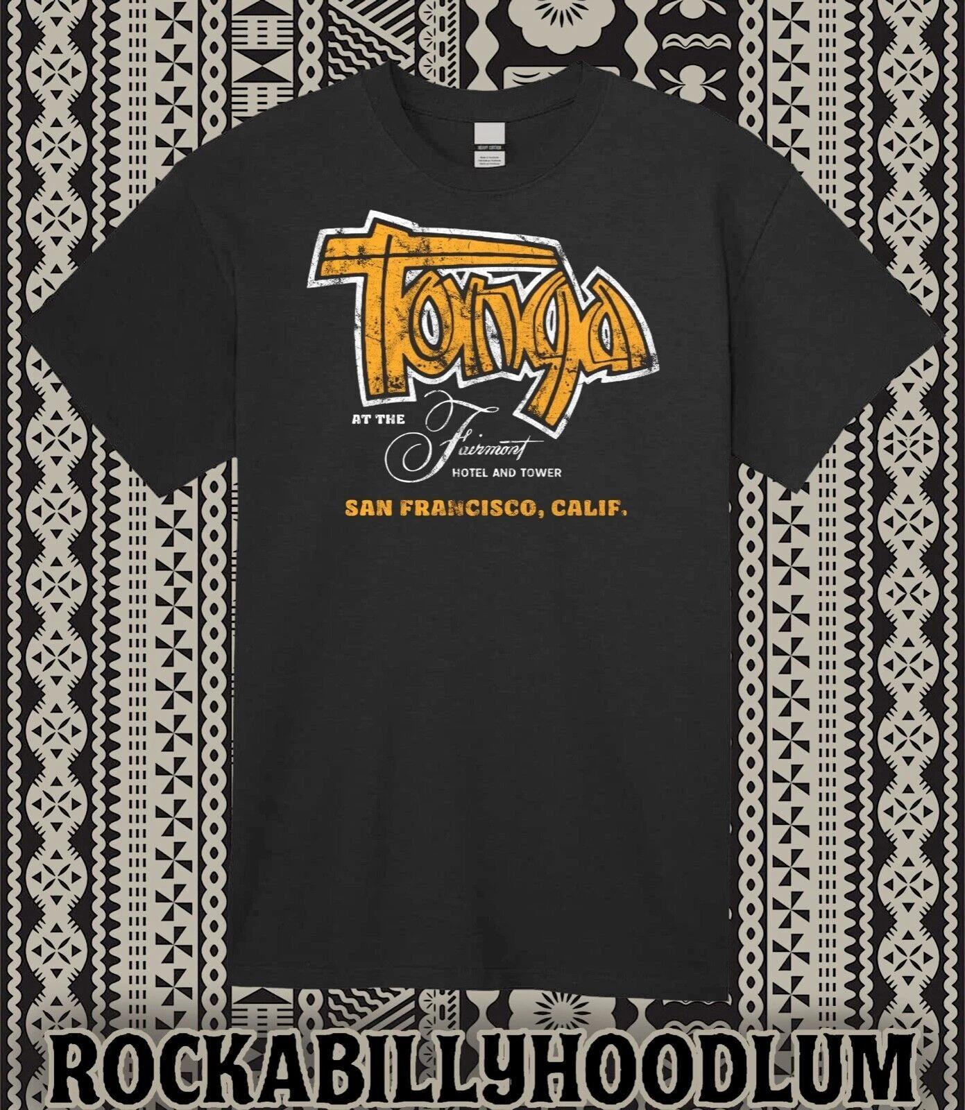 Ретро Тики Арт Футболка Полинезийская Кружка Ром The Tonga Room Сан-Франциско 2XL