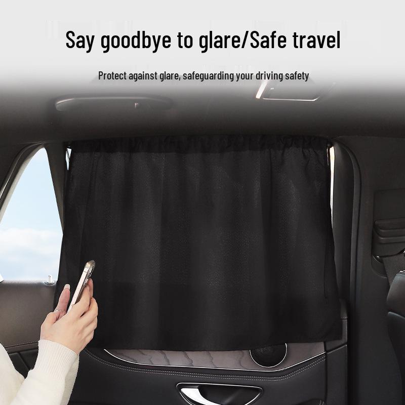 Car Privacy Sunshade Curtain: Front & Rear Partition, No-Drill, Anti-Peep, Air Conditioning Block, Sun Protection