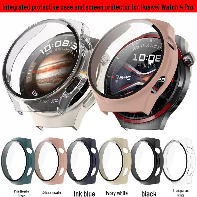 Huawei Watch4 Pro Space Exploration Protective Case with Integrated Curved Film
