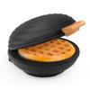 CROWNFUL Mini Waffle Maker, 4" Chaffle Maker with Compact Design, Easy to Clean, Non-Stick Surface, Recipe Guide Included, Perfect for Breakfast,