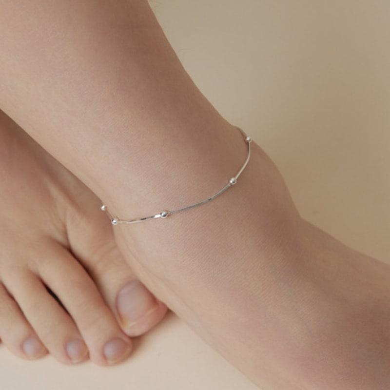 

dmoment Belly Anklet (925 Silver) Silver