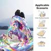 1PC Dreamy Rainbow Unicorn blanket, al season lightweigh Poster blanket home office outdoor nap multifunc Poster blanketional blanket