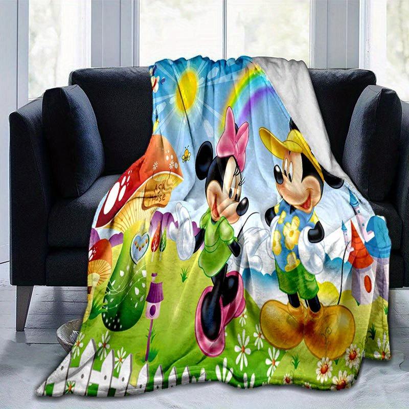 

Mickey and Minnie Throw Blanket - Soft, Lightweight & Warm for Couch, Bed, Outdoor Use - Perfect Birthday Gift 130x150cm