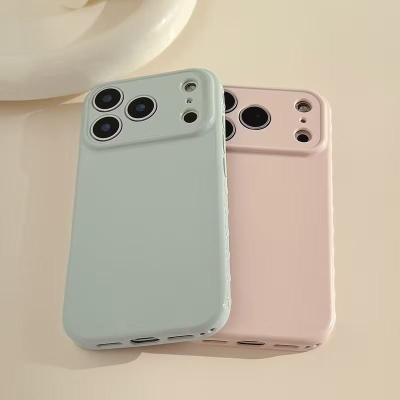 Candy Color Silicone Case For iPhone 17 ProMax 16 13 12 15 14 Pro Side Love Phone Cases For iPhone 16 13 17 11 14 15 Plus Cover