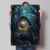 Verzauberter Wald Musik Metallposter Benutzerdefinierte Wandkunst Retro Vintage Blechschilder für Schlafzimmerdekoration Zimmer Büro Dekor