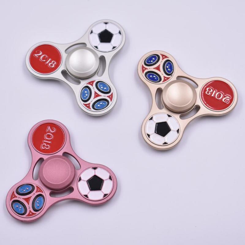 Collection 2018 Classic Football Hand Spinners Metal Fidget Spinner For Autism EDC and ADHD Anti Stress Toy for Child & Adult